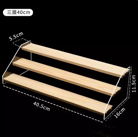 Marathon Medal Display Stand Acrylic Storage Box Wooden Frame Storage Rack for Badges And Medals Simple Style Home Organization