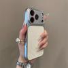 Rhinestone Heart Leather Texture Drop-Proof Phone Case for iPhone 15Pro, 16Pro, 17Pro