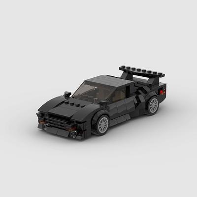 1986 De Tomaso Pantera GT5S Velocidade MOC Carro Super Veículo de Corrida Modelo Blocos de Construção Tijolos Corrida Rally Esportes Técnico Cidade