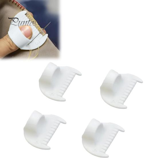 3 Pcs Thumb Sewing Template Hand Sewing Seam Guide Finger Overlock Ruler with Scale Quilting Tool for Equal Stitches DIY Embroidery Leather Crafts