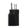 2pcs Black 3prong Electrical Converter Copper American Power Adapter  Electrician
