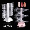 1 Set Nail Display Stand Reusable DIY Lightweight Spiral False Nails Display Shelf Practice Tool Household Supplies