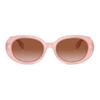 Burberry Temple Letter Logo Acetate Oval Sunglasses Kids Pink