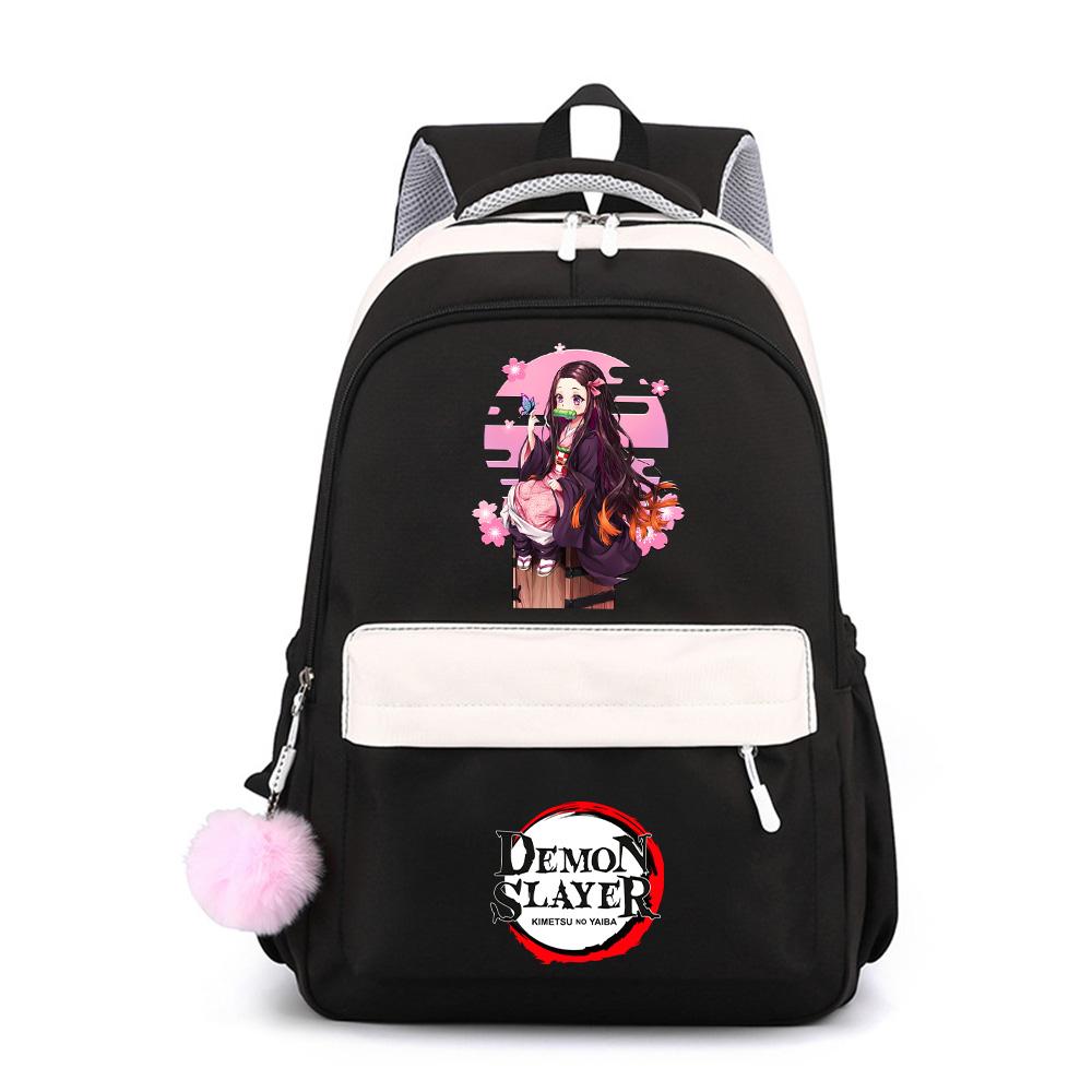 Anime Demon Slayer Printed Large Capacity Waterproof Backpack for Teenger Student Schoolbag Bookbag Gift Travel Bag