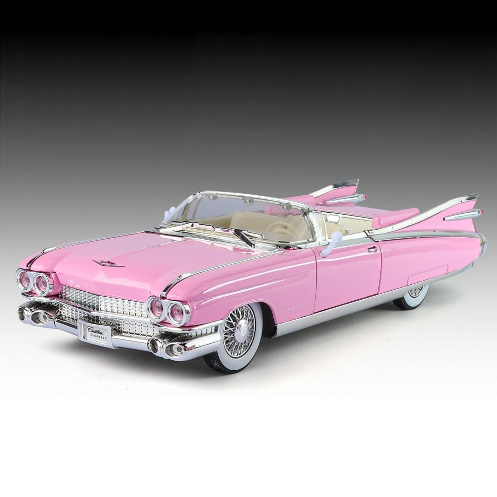 

1:24 Cadillac Eldorado Biarritz 1959 Series 62 Luxury Car Alloy Diecast Model Car Sound & Light Pull Back Collection Hobby Gifts