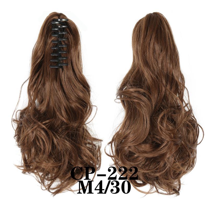 Claw Clip In Ponytail Extension Synthetic Hairpiece Curly Wavy Hair Extension 15 Inch Long Ponytail Hairpieces For Women Girl
