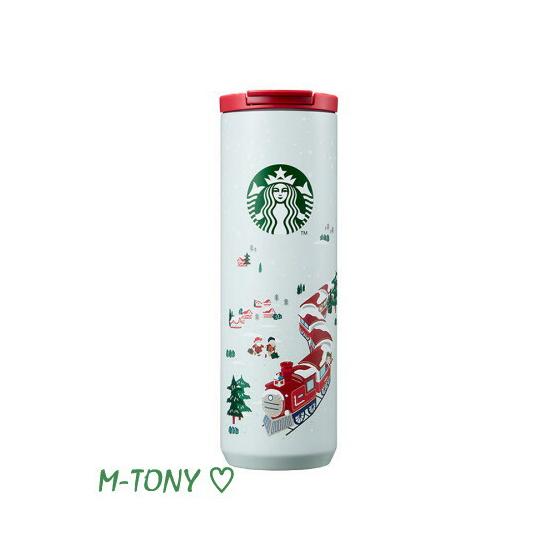 Starbucks SS Stainless Steel Christmas Scarlet Tumbler 473ml (16oz) Overseas Limited Item/Not Released in Japan/Starbucks/Tumbler/Starbucks