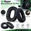 Breathable Replacement Ear Pads Noise Isolation Soft Ear Cushions for Razer BlackShark V3 Pro Home