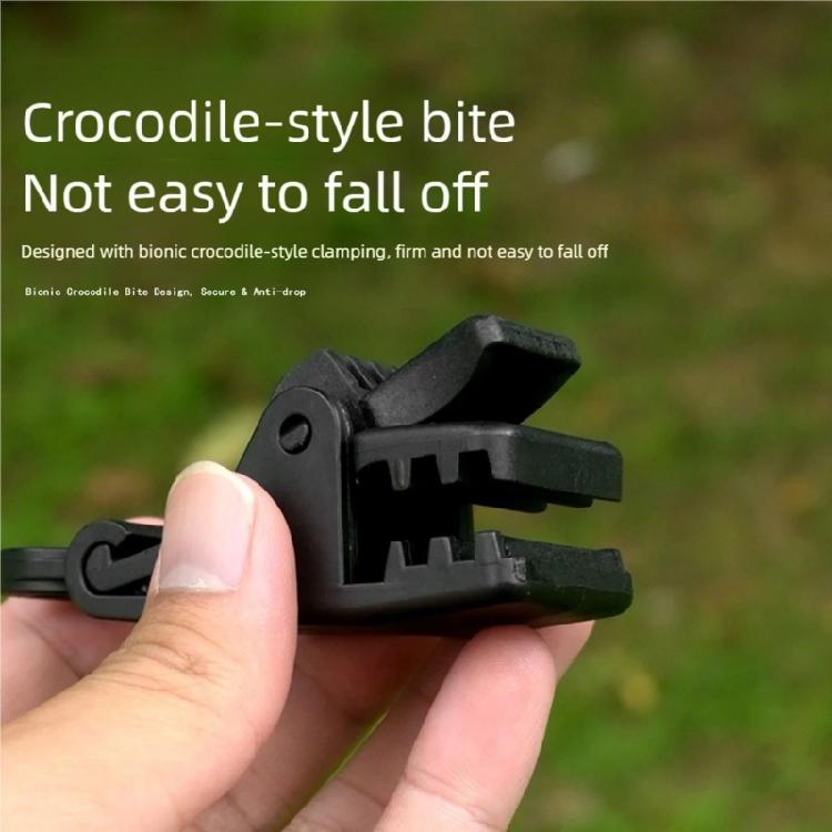 12PCS Multifuntional Tent Clamps Windproofs Camping Fasteners Plastic Texture for Securing Camping and Outdoor Shelters