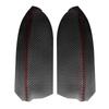 Carbon Texture Leather Door Panel Cover For Toyota Prius 2004 2005 2006 2007 2008 2009 2pcs Front Door Armrest Panel Cover Trim