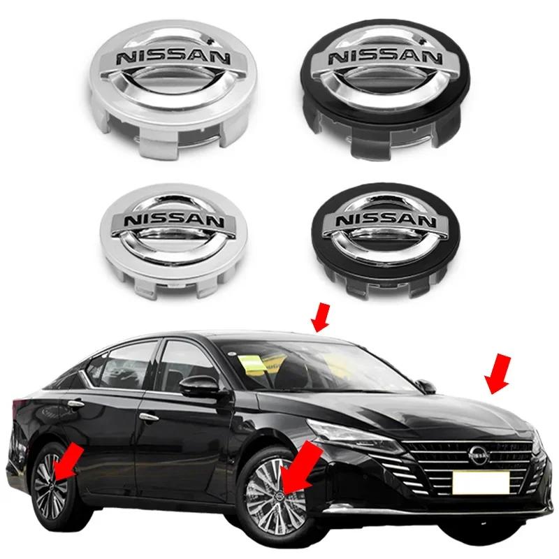 Per Nissan ArR44Pezzi 54/60mm Tappi Centrali Ruota Logo Auto Copriruota Per Nissan X-trail Qashqai Note Juke Sentra Patrol Leaf Tiida Accessori