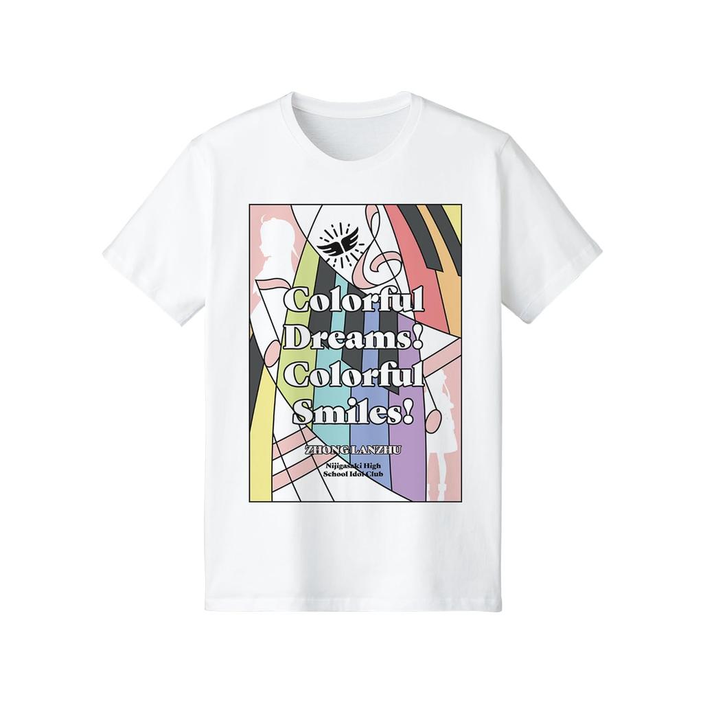 Armabianca Love Nijigasaki High School Idol Club Kane Ranju Colorful Colorful Song Image XL Cotton Live! Dreams! Smiles! T-Shirt Men's