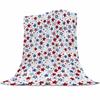 Independence Day design digital-printed polyester Bedroom velvet flannel cover blanket Fleece soft sofa cover blankets for beds