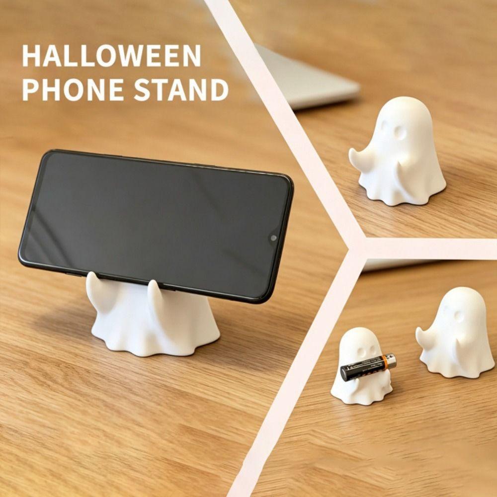3D Printed Ghost Pen Holder Cute Mini Ghost Statue Unique Halloween Pen Rack Birthday Gift