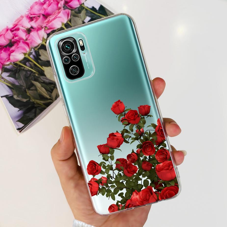 For Xiaomi Redmi Note 10 Case Note 10S Cute Cartoon Painted Cover Soft Silicone Case For Redmi Note 10 Pro Max Note10 10S Fundas