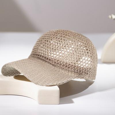 Sommer Mesh Baseballkappe für Herren Damen Gebogener Schirm