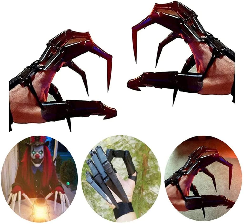 Przegubowe palce Halloween Przegubowe przedłużanie palców 3D Cosplay Elastyczna kontrola