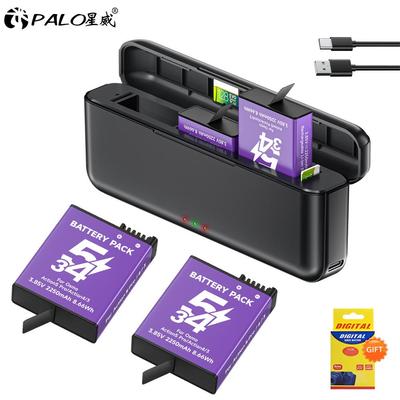 Bateria 2250 mAh do kamery DJI Osmo Action 6 Osmo360 Action 5 Pro Action 4 z 3-kanałową szybką ładowarką do akcesoriów DJI Osmo Action 4/3