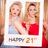 16 Happy 18 21 30 40 50 60st Birthday Frame Photo Booth Props Paper Decor Party