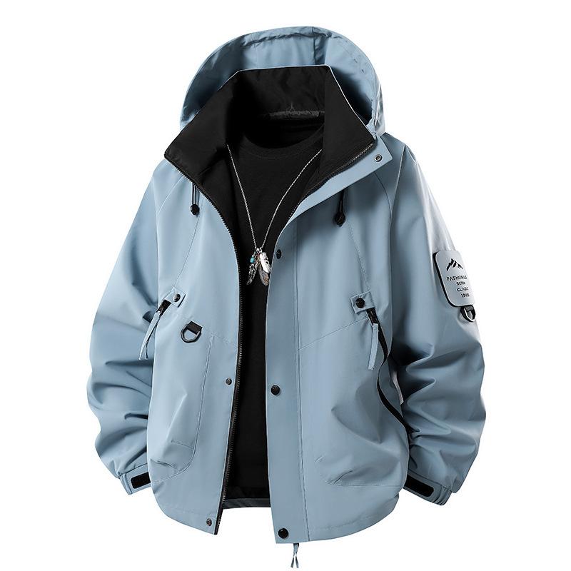 

Мужская куртка для улицы, спортивная повседневная куртка на весну и осень, водонепроницаемая, ветрозащитная, костюм для альпинизма, модная мужская куртка 3XL