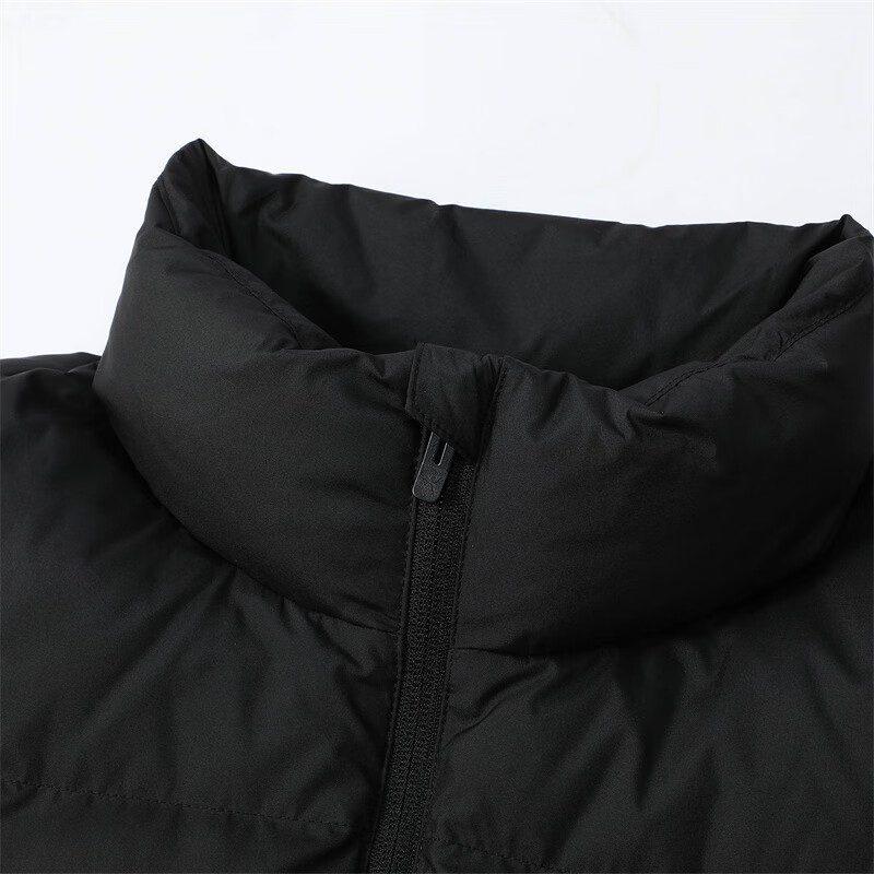 PUMA Down Jackets Men's Black Stand Collar Moderate Puffer Jacket 686184-01