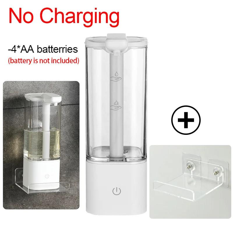 550ml Großvolumiger Küchen Automatischer Flüssigseifenspender USB Wiederaufladbar/Batterie Berührungsloser Handdesinfektionsmittelspender