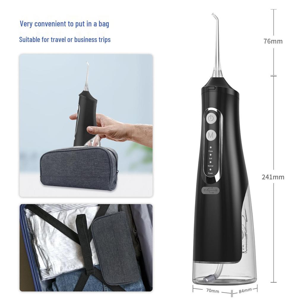 Portable Electric Water Flosser - Home Use Dental Pulse Tooth Cleaner