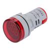 Voltmeter Voltage Indicator LED Voltmeter Signal Light Digital Display Voltmeter Indicator Circular Lamp Tester 6-100V