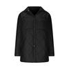 Women's Loose Casual Solid Color Medium Long Diamond Down Cotton Jacket, Bread Jacket