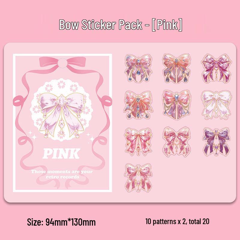 Dazzling 3D Laser Butterfly PET Sticker Pack for DIY Journal Decoration