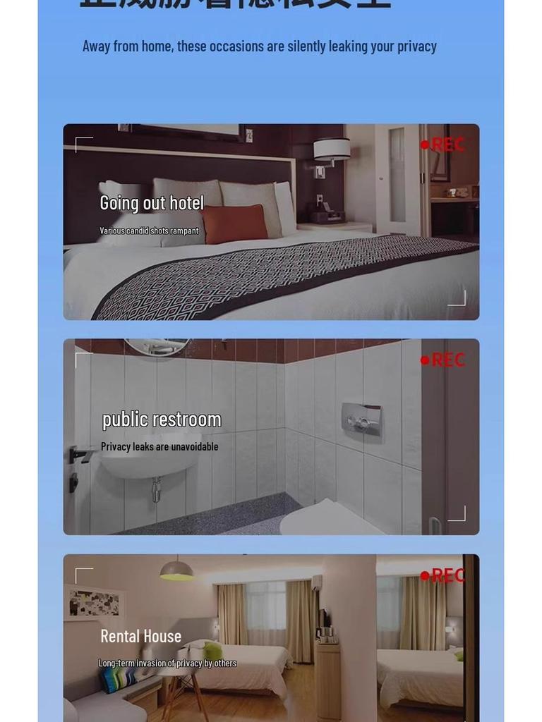 Smart Infrared Camera Detector for Anti-Spying and Anti-Peeping In Hotels