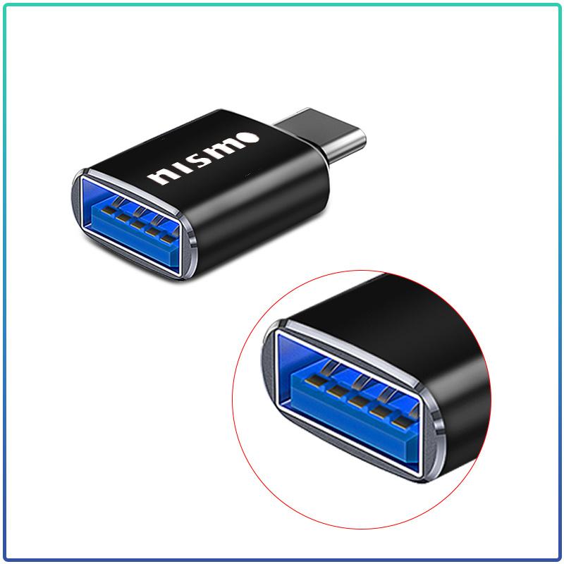 Car Type-C To USB 3.0 Interface Mini Converter Charging Adapter For Nissan GTR R35 R34 Old Teana 04-07 Murano 11-13 SYLPHY 06-09