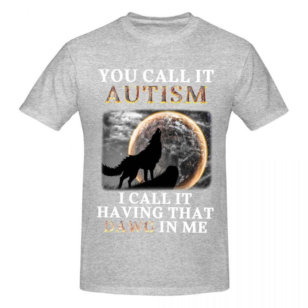 Maglietta Meme Unisex Lo Chiami Autismo Io Lo Chiamo Avere Quel Cane Dentro di Me Vintage Oversize Cotone Girocollo Manica Lunga Maglietta Unisex