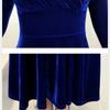2025 New Autumn/Winter Plus Size Velvet Dress Long Sleeved, V Neck, Big Swing Gown for Evening Parties and Banquets