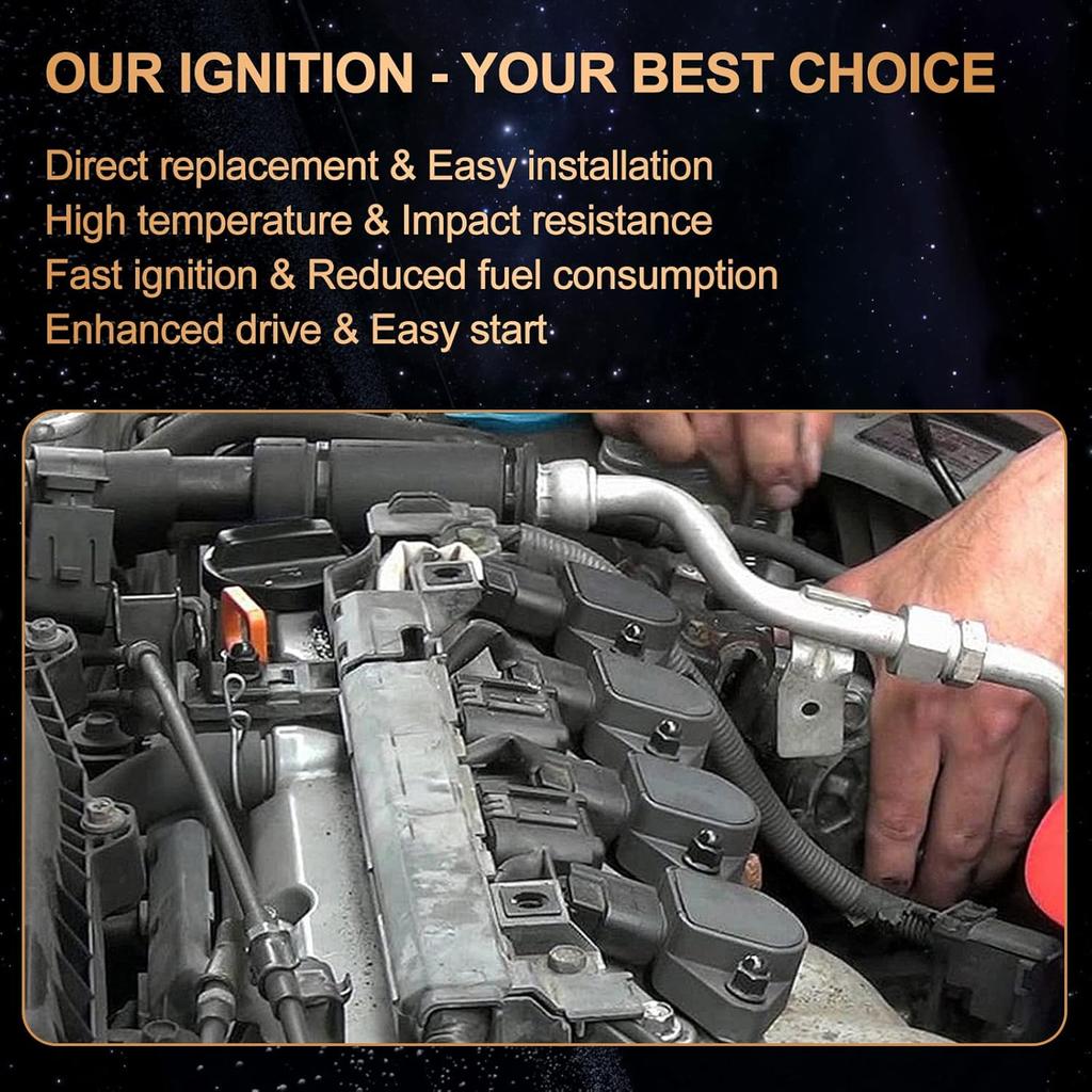 Ignition Coil Pack Compatible with Infiniti Nissan FX50 M56 Altima Cube Rogue Sentra Tiida Versa X-Trail L4 1.6L 1.8L 2.0L 2.5L Replaces# UF549 C1696