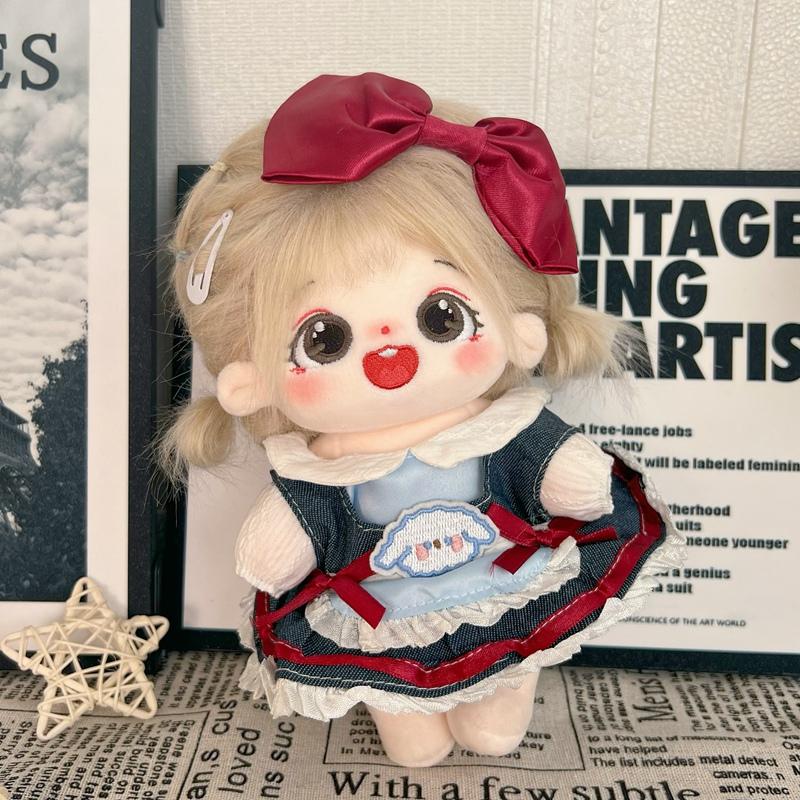 Bambola di Cotone Peluche Kawaii da 20 cm Bambola Idol Peluche Anime Vestito Peluche per Bambini Giocattoli Bambole Stellari Action Figure Vestito Regali per Bambine Bambini