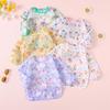 Yunguui Long Sleeve Baby Bib, Lightweight Waterproof Sleeved Bib Smock for Baby Toddler 3-30 Months