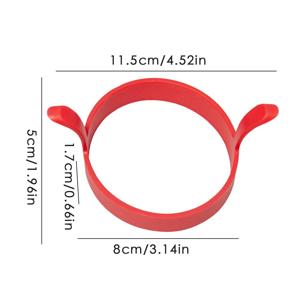 1PC Silicone Ring Fried Egg Mold Nonstick Pancake Ring Molds Heat Resistant Multi-function Portable Creative For Cooking Tools