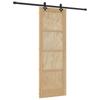 Sliding Door Natural and Black 73.5 X 211 Cm