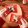 2026 Year Of The Horse Chinese  Year Snowflake Crispy Packaging 100Pcs Baking Cookie Machine Sealed Small Nougat Candy Bags