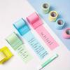 1pc Sticky Notes, School Supplies, Bookmark Accessories, With Tape Holder, Assorted Colors (Pink/Green). Color Sticky  notes