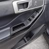 A87Q-Car Door Window Lift Panel Cover Trim Carbon Fiber for Ford Explorer     Interior Accessories