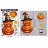 Halloween Pumpkin Static Cling Window Stickers for Glass Decorations 590