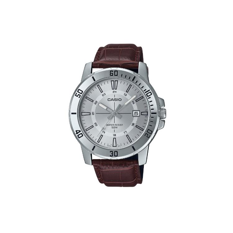 CASIO Men Standard Series Silver Watch MTP-VD01L-7C MTP-VD01L-7C Silver Dial