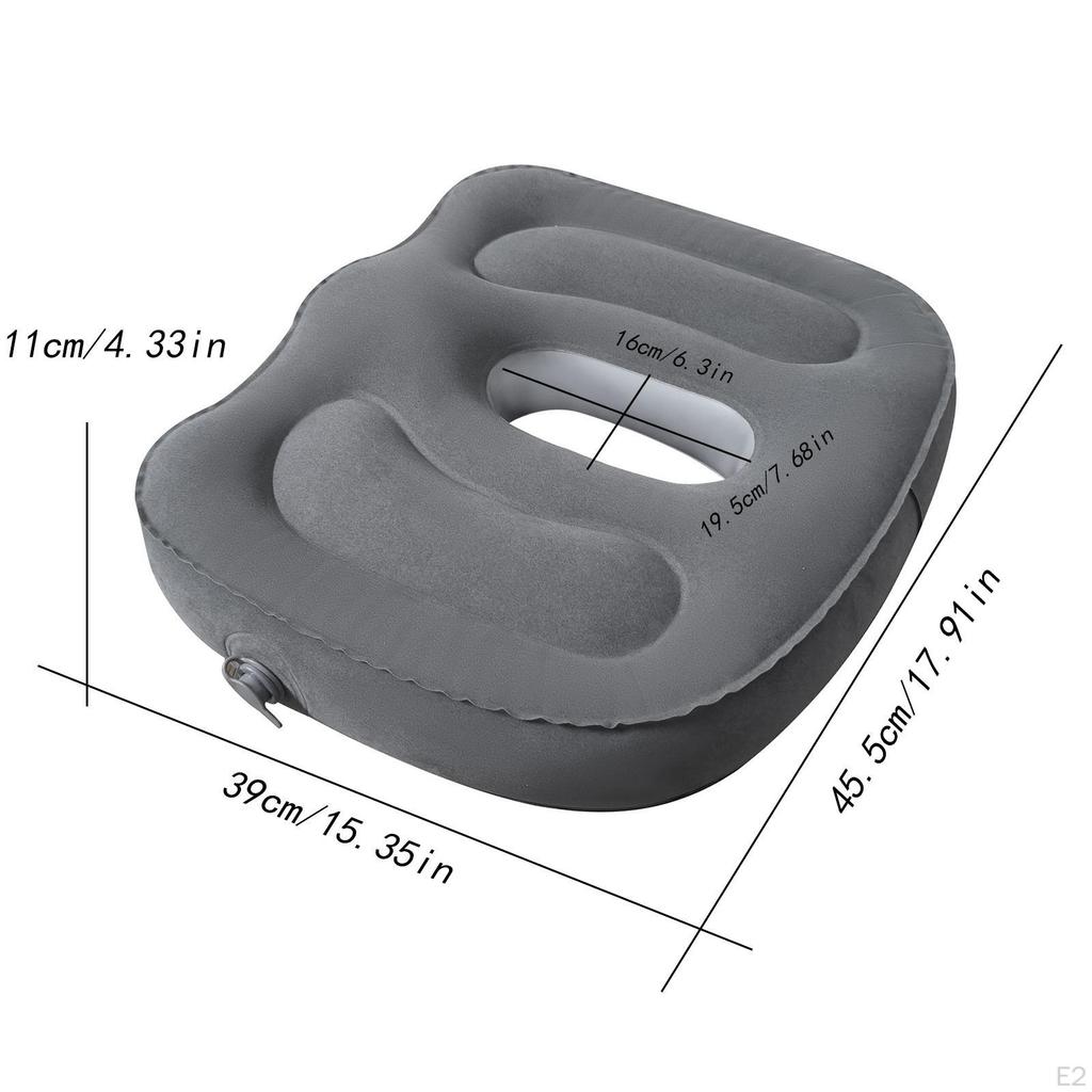 Donut Pillow Cushion Gray Gifts Multifunctional Hemorrhoid Inflatable Seat Pad for