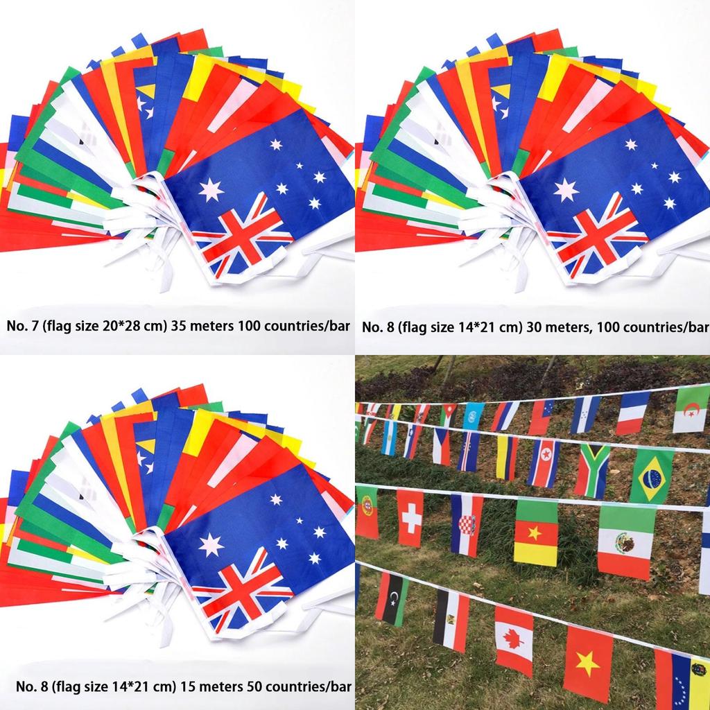 Exquisitely Crafted Multi-cultural Flags In 50-100 Assorted Countries