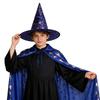 Gold Stamped Pumpkin Halloween Cape for Kids & Adults