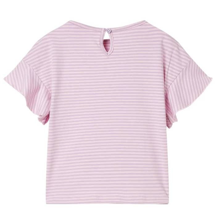 Children's T-shirt with Lilac Ruffle Sleeves 92/104/116/128/140