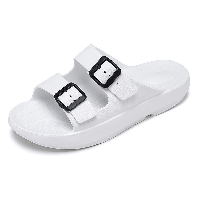 Men s Cross-Border Summer Soft Sole Thick Breathable Beach Slippers, Large Size One-Strap Shoes 37-38