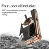 Electroplating Magnetic Ring Holder Phone Case for Samsung Galaxy Z Fold 6 5 4 Fold6 Fold5 Fold4 5G Shockproof Hard Shell Cover